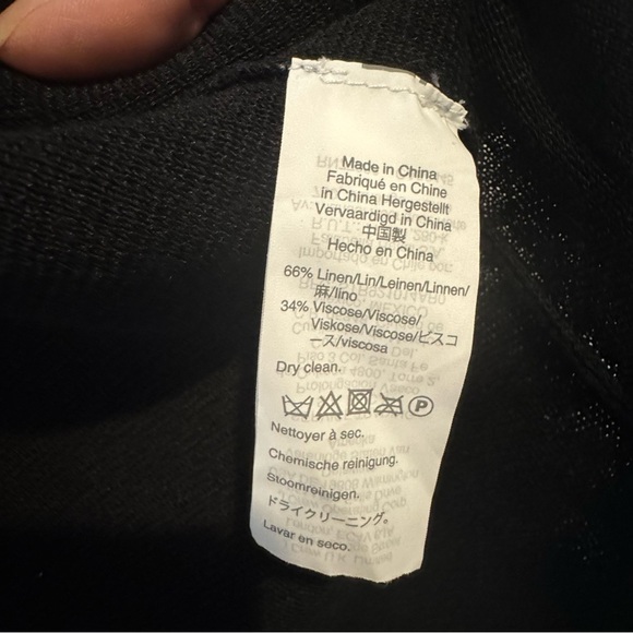 J. Crew Black Knit Open front long duster cardigan Small S - Picture 11 of 11